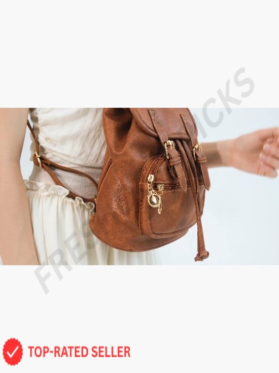 Mini Vegan Leather Backpack Purse Women Fashion Cute Small Travel Daypack